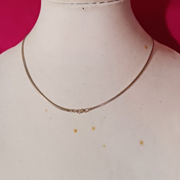 90s Vintage Sterling Silver Black Cloud Onyx Pendant Necklace - Picture 6 of 12